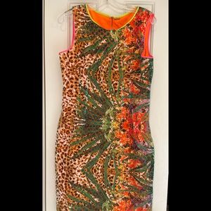 Elie Tahari multicolored Eyelet dress